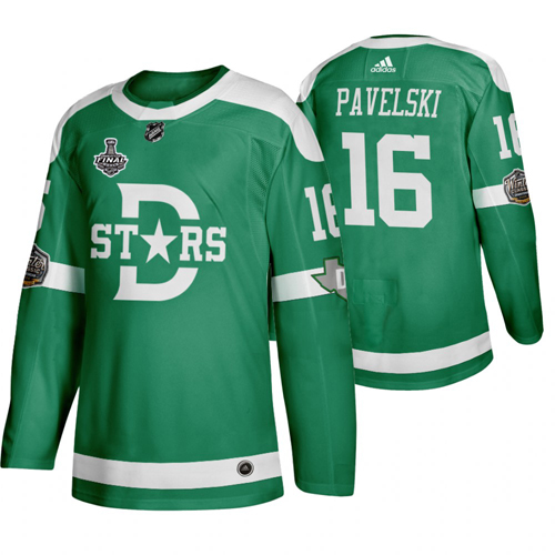 Adidas Dallas Stars 16 Joe Pavelski Men Green 2020 Stanley Cup Final Stitched Classic Retro NHL Jersey